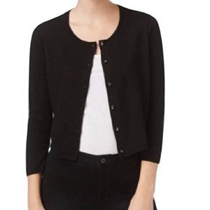 Maison Jules Women’s Lace Deep Black Cardigan -XXL